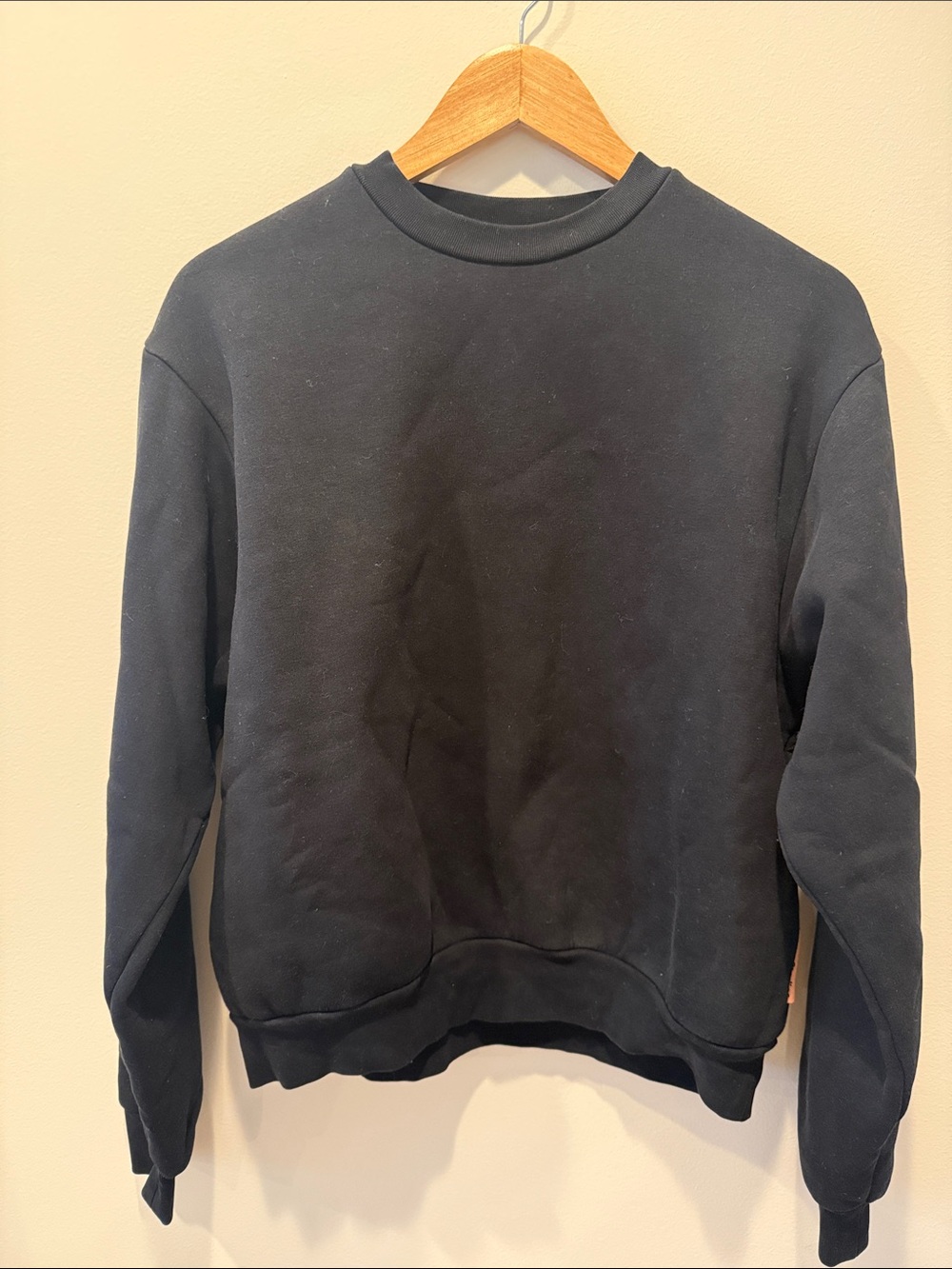 Acne Crewneck Sweatshirt - Black Size XS